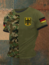 Herren Deutschland Veteran T-Shirt mit kurzen Ärmeln
